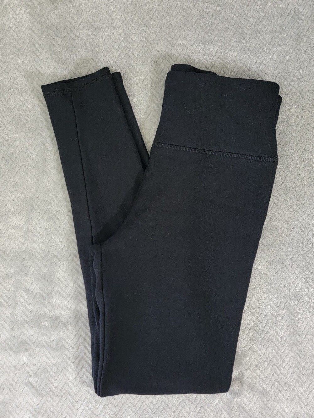 Orvis Classic Collection Black Ankle Fleece Lined Leggings High Rise Stretch L